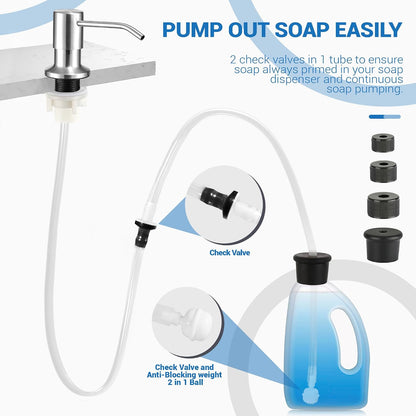 Sink Soap Dispenser Extension Tube Kit