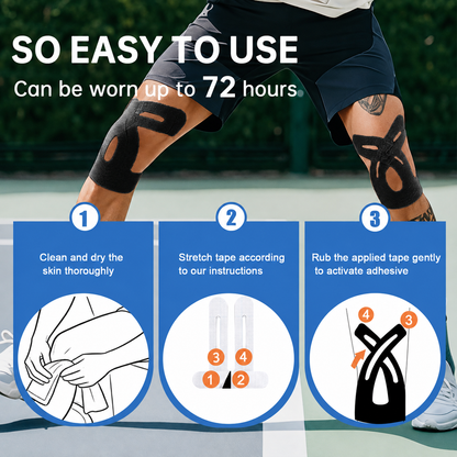 10PCS Precut Kinesiology Tape For Knees
