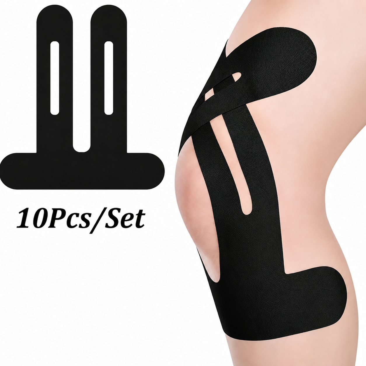 10PCS Precut Kinesiology Tape For Knees