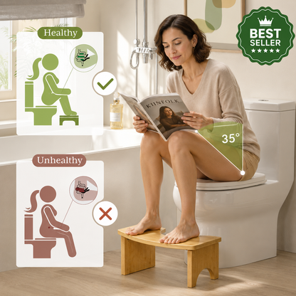 VATERA™ Bamboo Toilet Stool