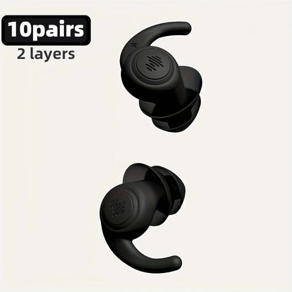 HUAK 1 Pair Soft Silicone Earplugs Noise Cancelling