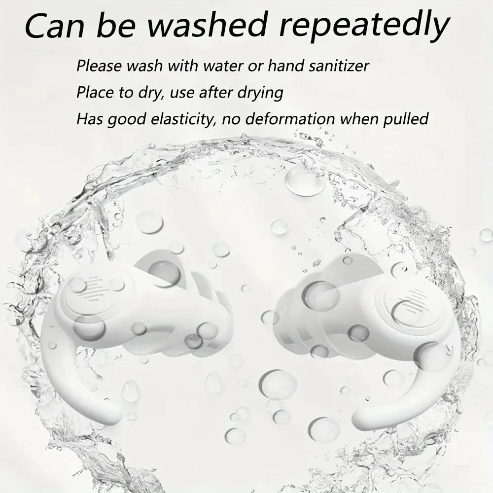 HUAK 1 Pair Soft Silicone Earplugs Noise Cancelling