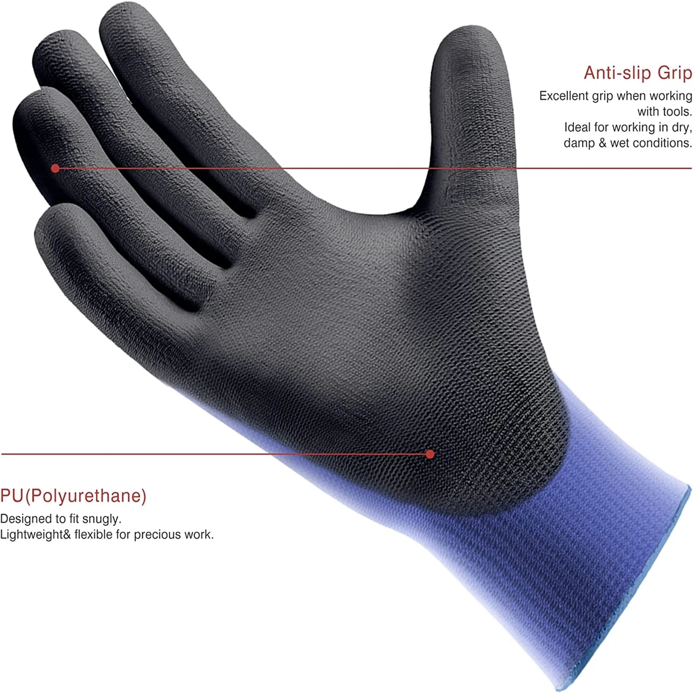 3 Pairs of Gardening Gloves