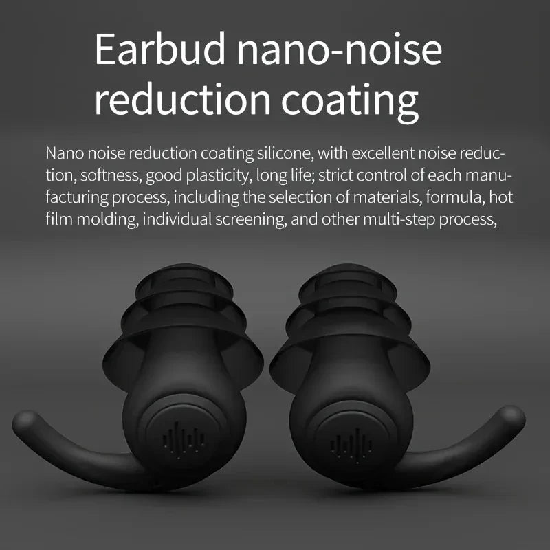 HUAK 1 Pair Soft Silicone Earplugs Noise Cancelling