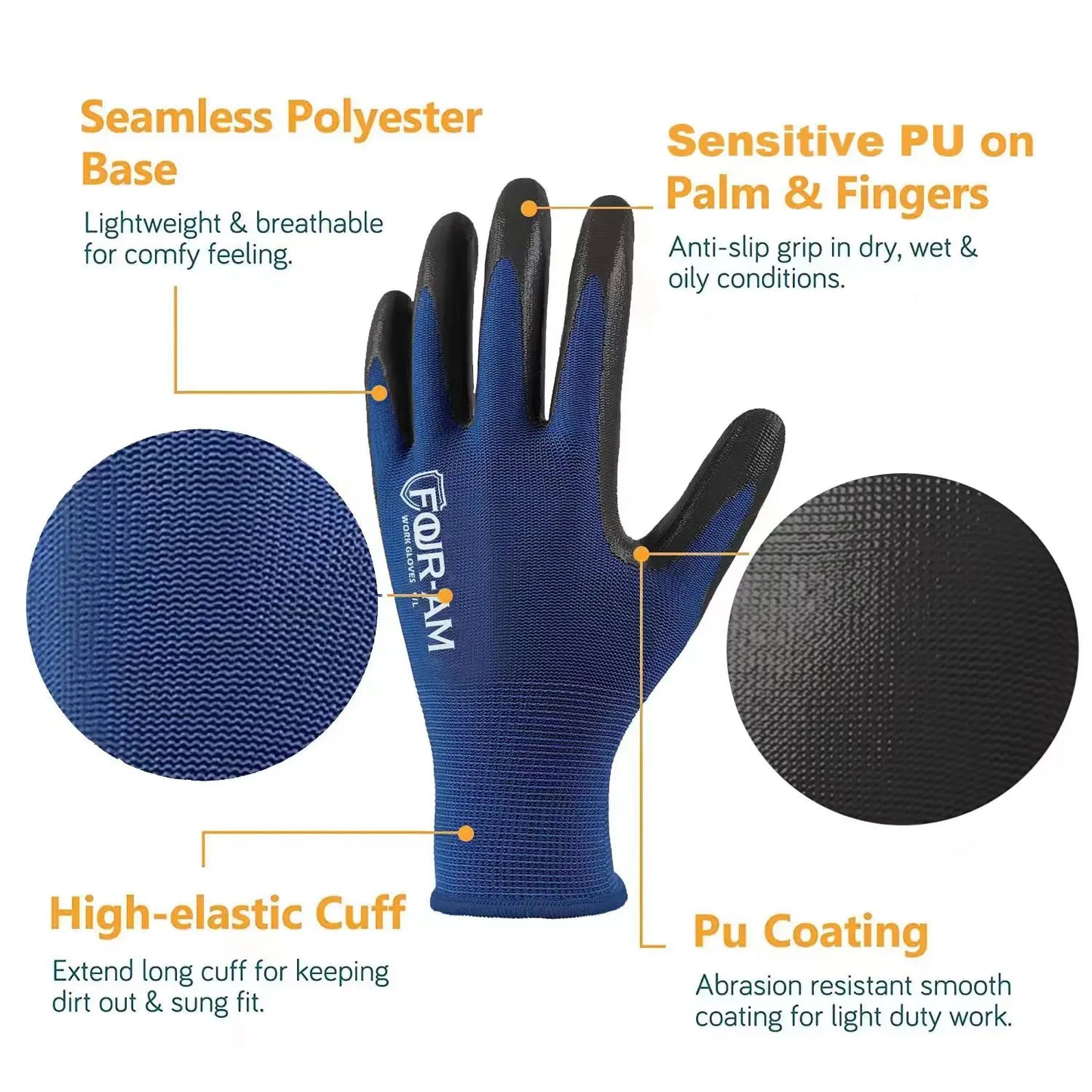 3 Pairs of Gardening Gloves