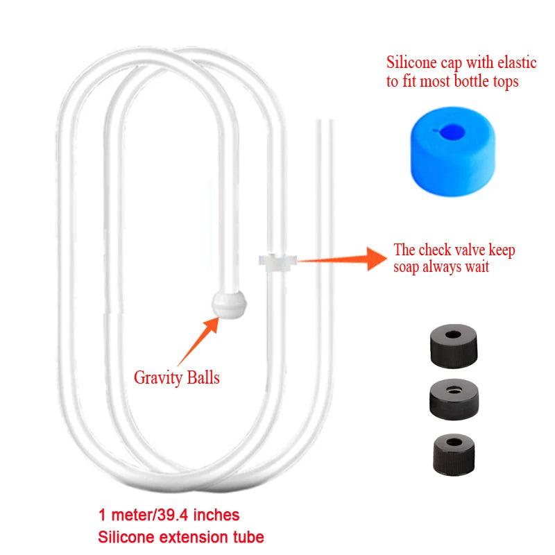 Sink Soap Dispenser Extension Tube Kit