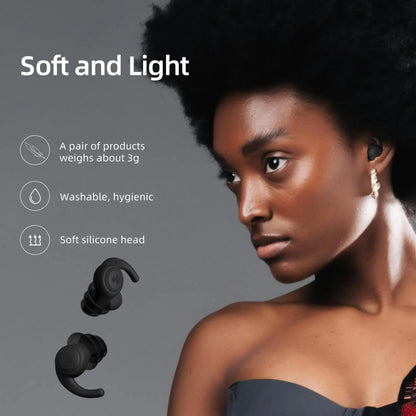 HUAK 1 Pair Soft Silicone Earplugs Noise Cancelling