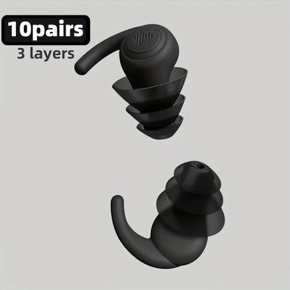HUAK 1 Pair Soft Silicone Earplugs Noise Cancelling